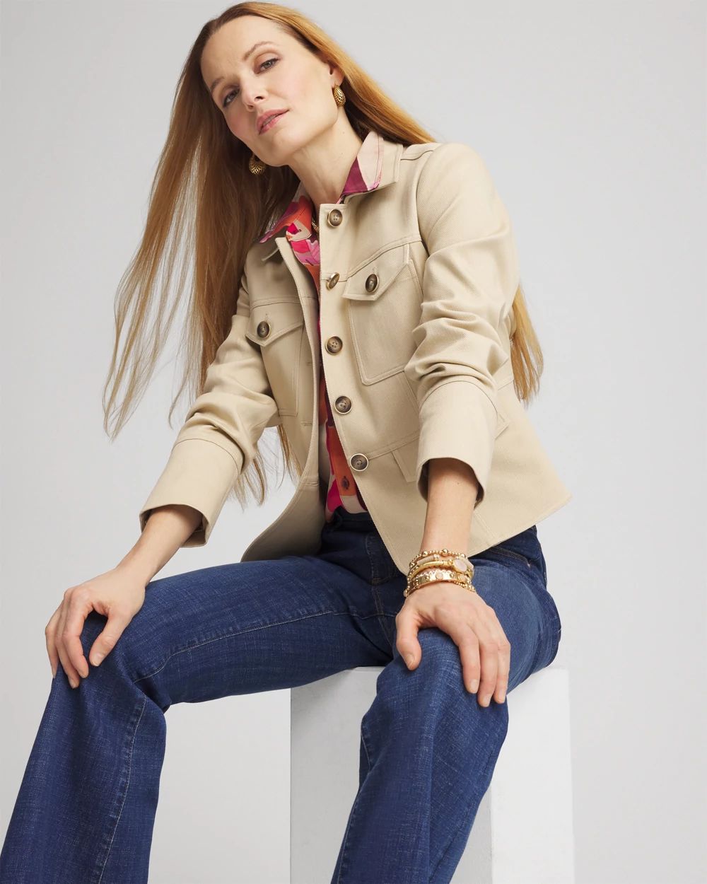 Twill Safari Jacket | Chico's Twill Safari Jacket | Chico's